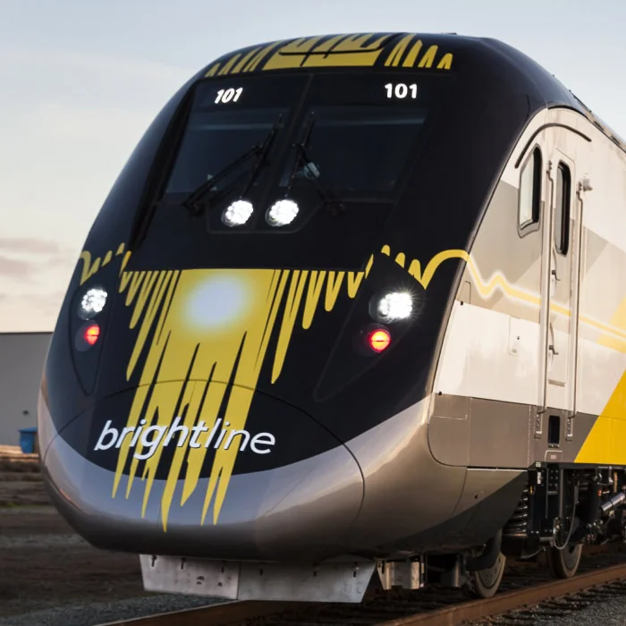 Brightline train passengers connected with Starlink onboard wifi.